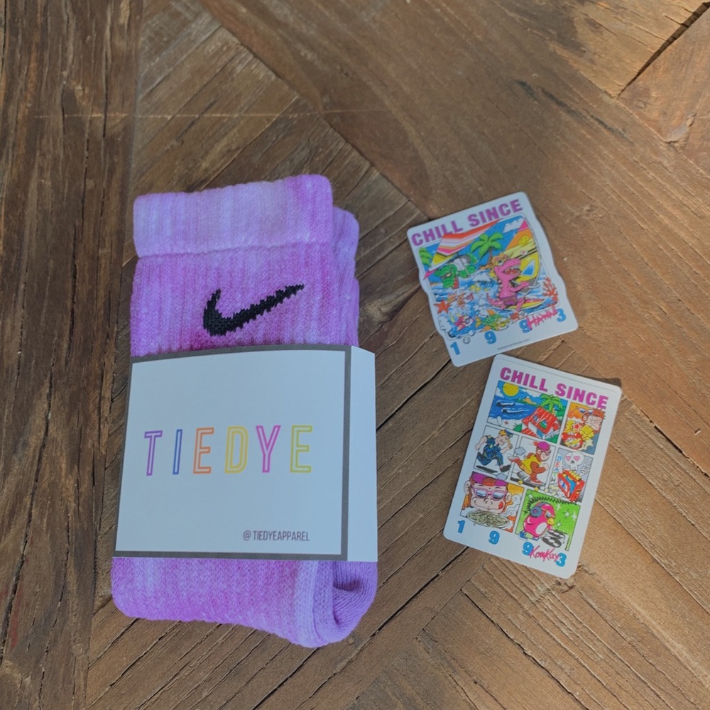 Nike tiedye Sock And Brandy Stickers